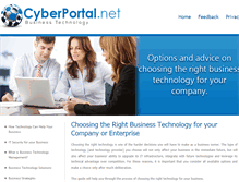 Tablet Screenshot of cyberportal.net